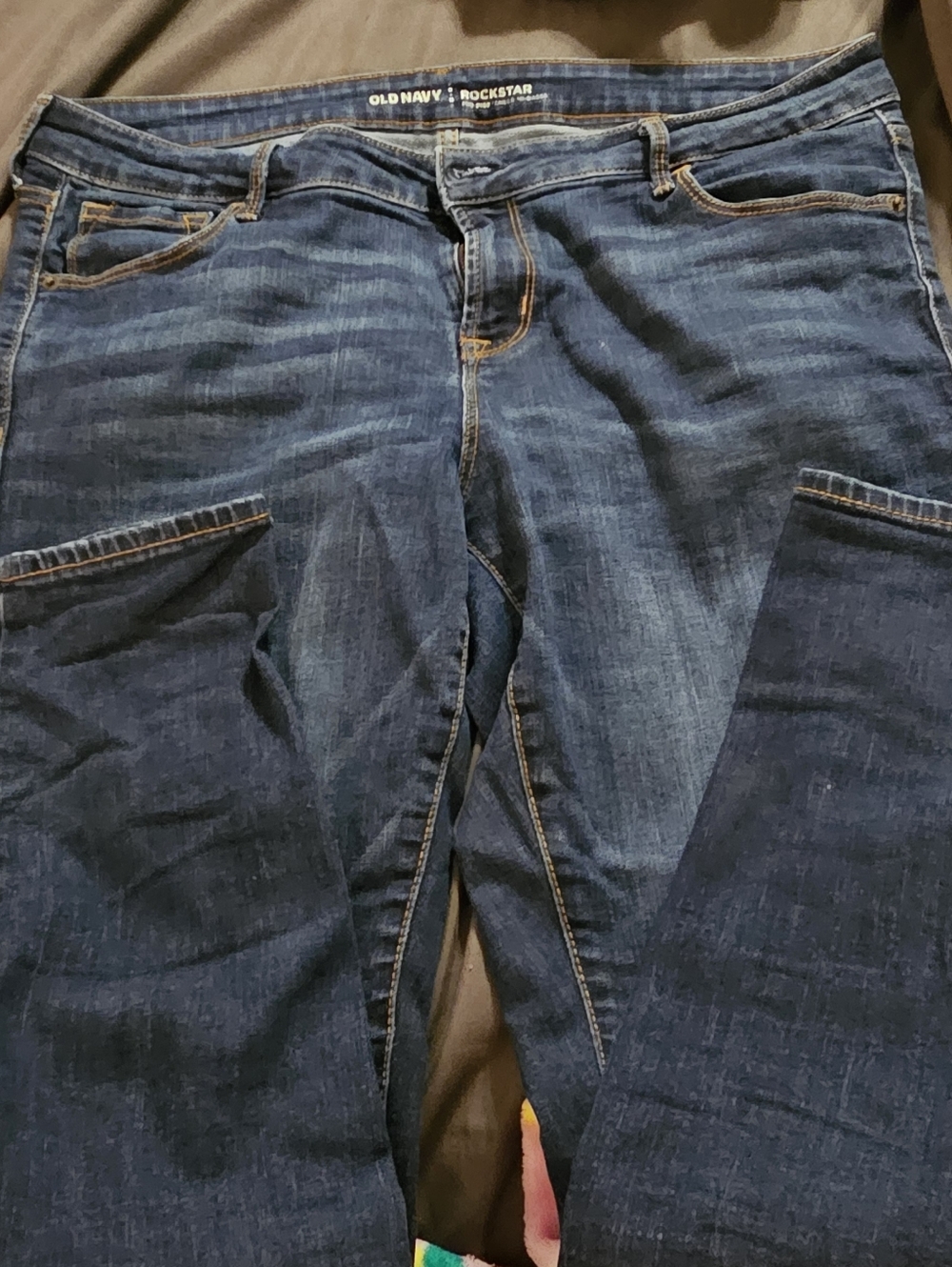 Old Navy Slim Women's Midrise Dark Blue Rockstar Jeans